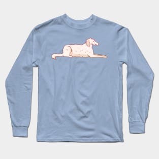 borzoi illustration Long Sleeve T-Shirt